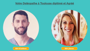 Portraits de nos 2 osteopathes