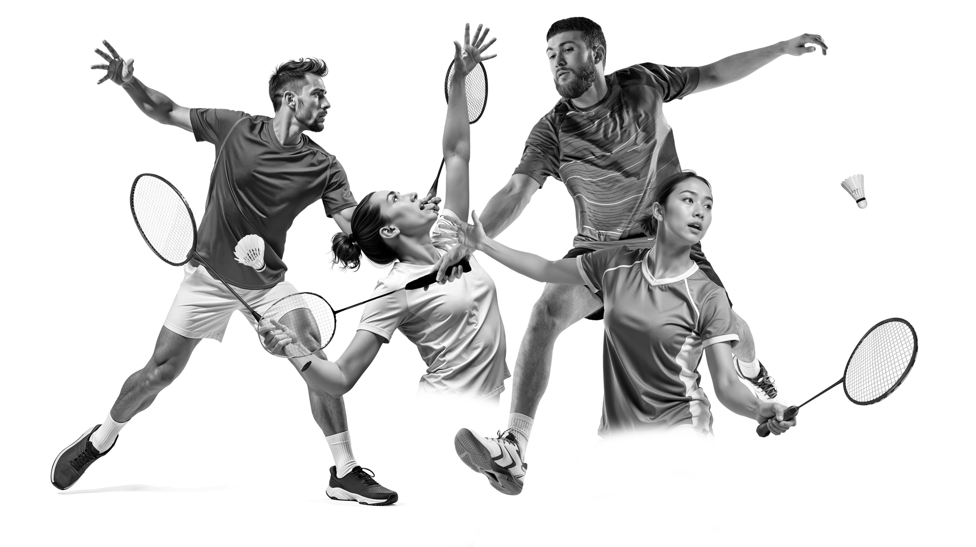 Montage joueurs bad générés par IA